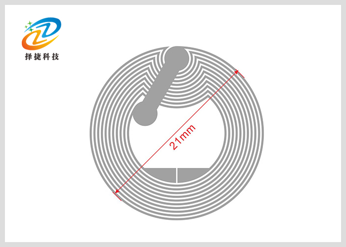 RFID防伪标签高频 Ntag 213 直径21mm剖析展示图一